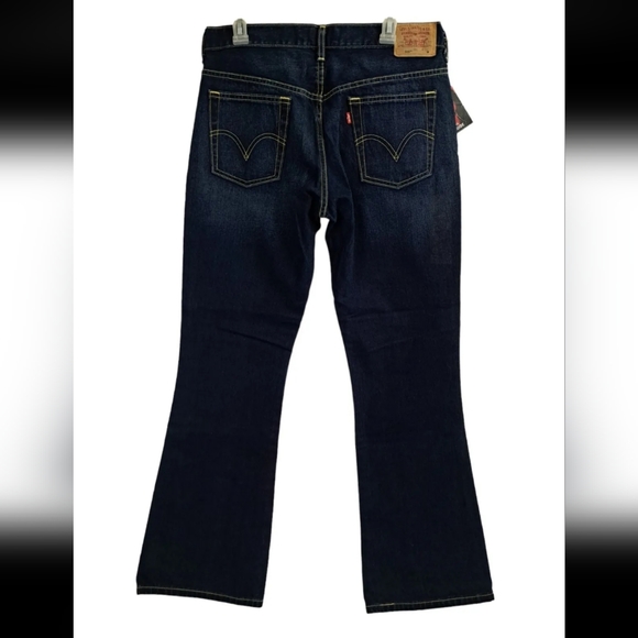 NWT Y2K 2002 Levi's Womens Sz 12 x 32" M Dark Pure Blue 515 Boot Cut Denim Jeans - Picture 4 of 13